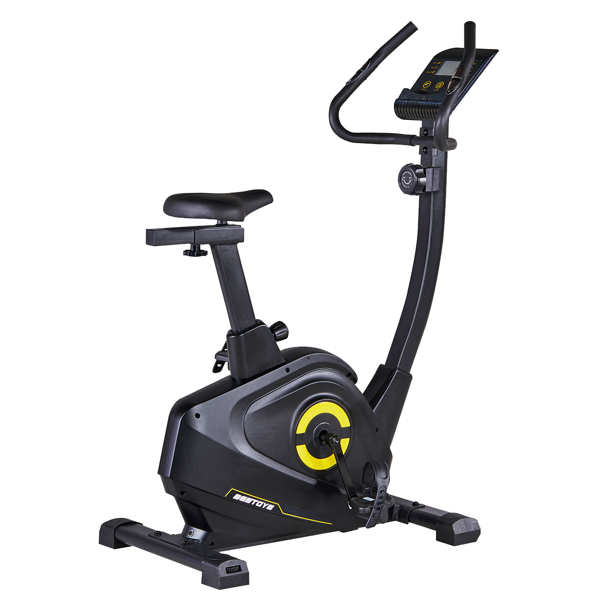 Magnetic tension exercise bike